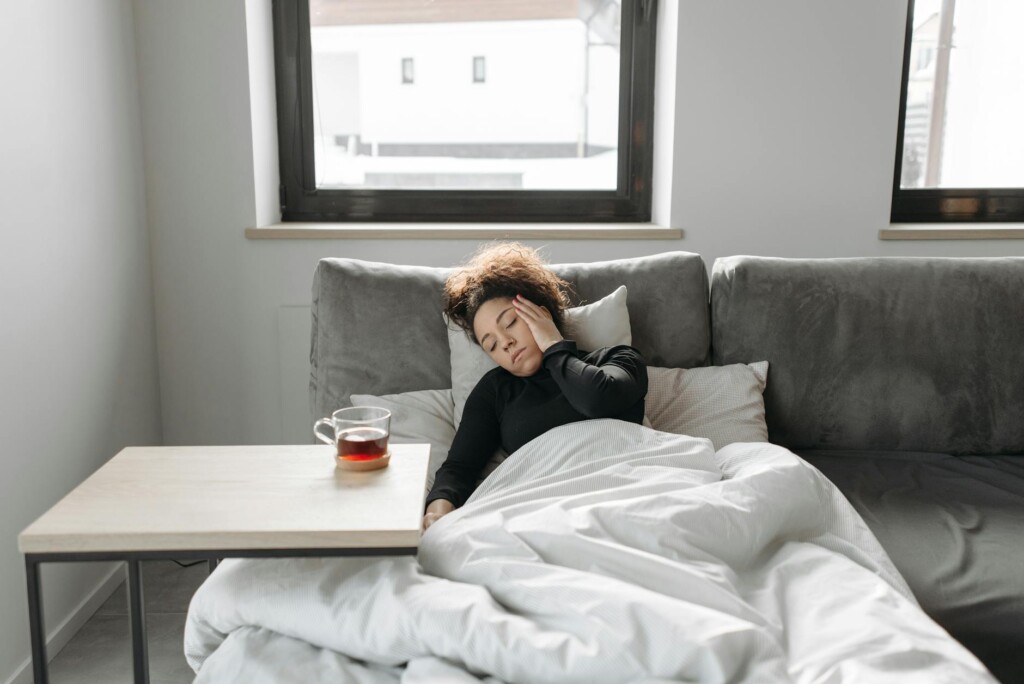 woman resting