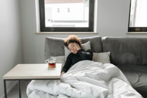 woman resting